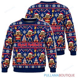 Iron Maiden Nutcracker Eddie ugly christmas sweater