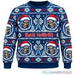 Iron Maiden Frozen Eddie ugly christmas sweater