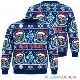 Iron Maiden Frozen Eddie ugly christmas sweater