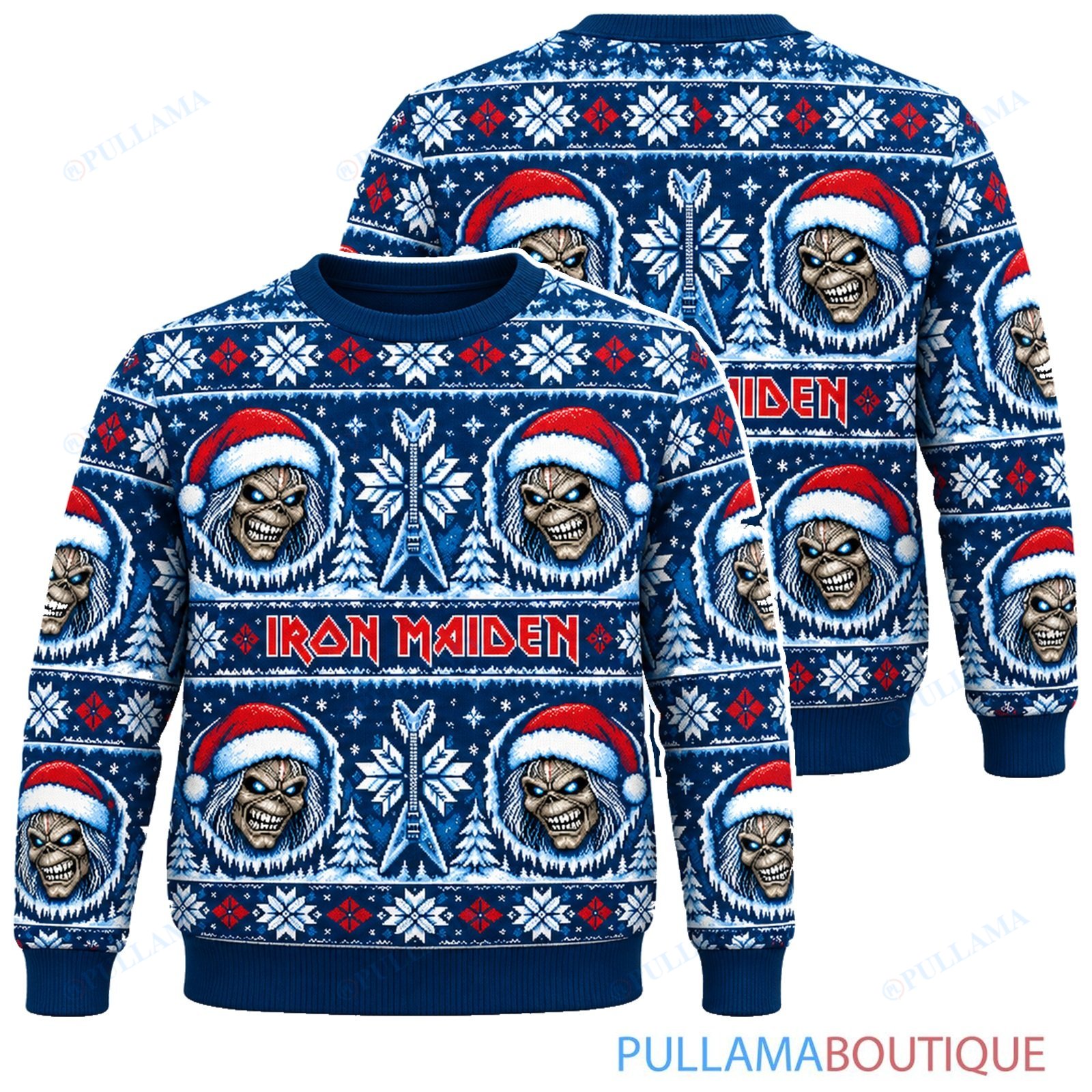 Iron Maiden Frozen Eddie ugly christmas sweater