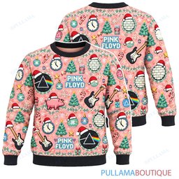 Pink Floyd Pastel Noel ugly christmas sweater