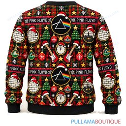 Pink Floyd Tartan ugly christmas sweater