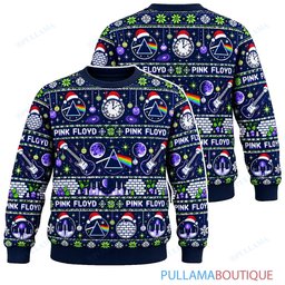 Pink Floyd Cosmic Noel ugly christmas sweater