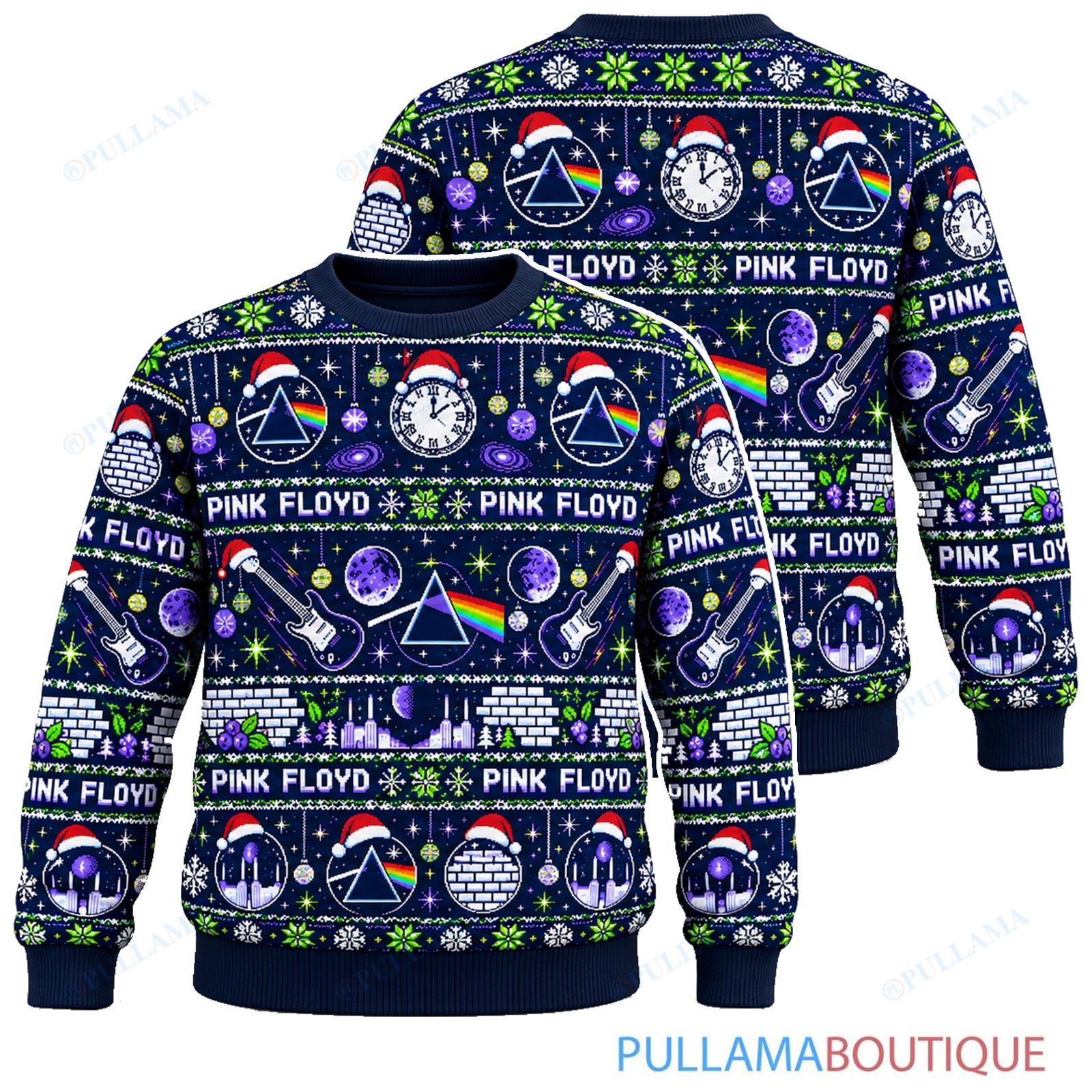 Pink Floyd Cosmic Noel ugly christmas sweater