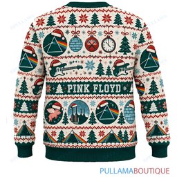 Pink Floyd Scandi Cream ugly christmas sweater