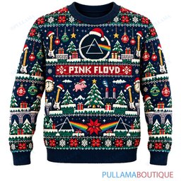 Pink Floyd 8 Bit Quest ugly christmas sweater