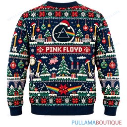 Pink Floyd 8 Bit Quest ugly christmas sweater