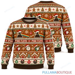 Pink Floyd Gingerbread ugly christmas sweater