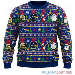 Pink Floyd Gift Wrap ugly christmas sweater