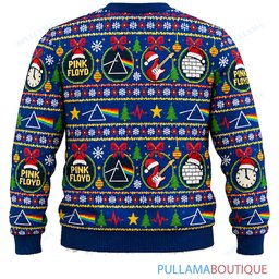 Pink Floyd Gift Wrap ugly christmas sweater