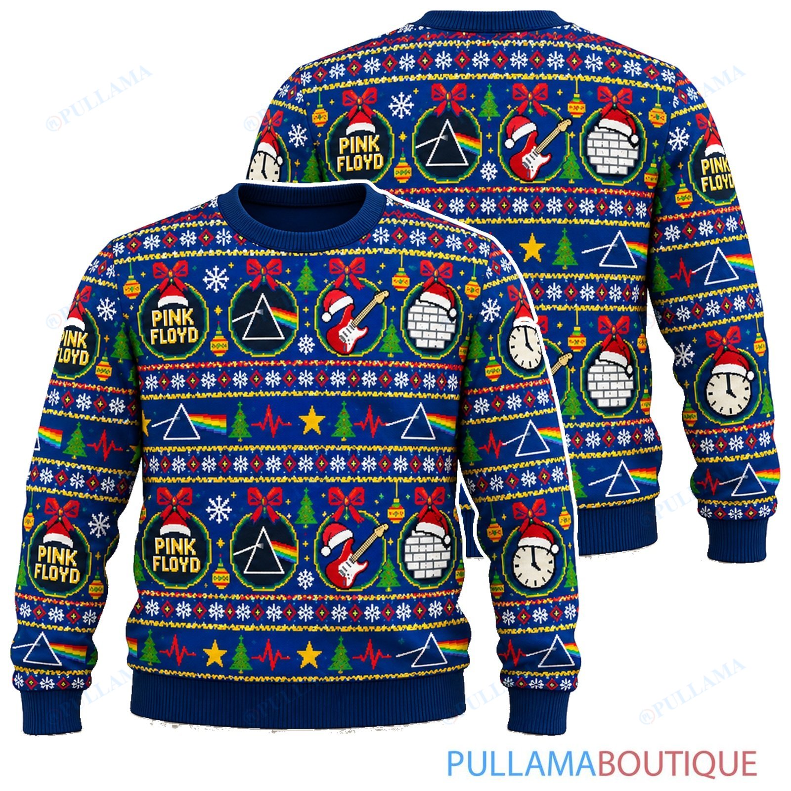 Pink Floyd Gift Wrap ugly christmas sweater