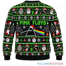 Pink Floyd Electric Green ugly christmas sweater