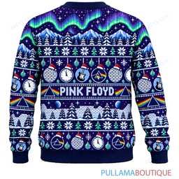 Pink Floyd Aurora ugly christmas sweater