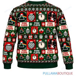 Pink Floyd Checkerboard ugly christmas sweater