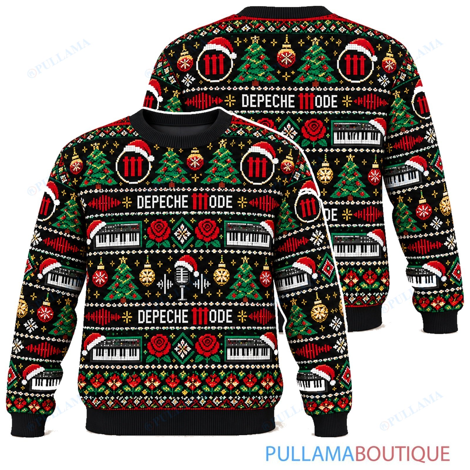 Depeche Mode Evergreen ugly christmas sweater
