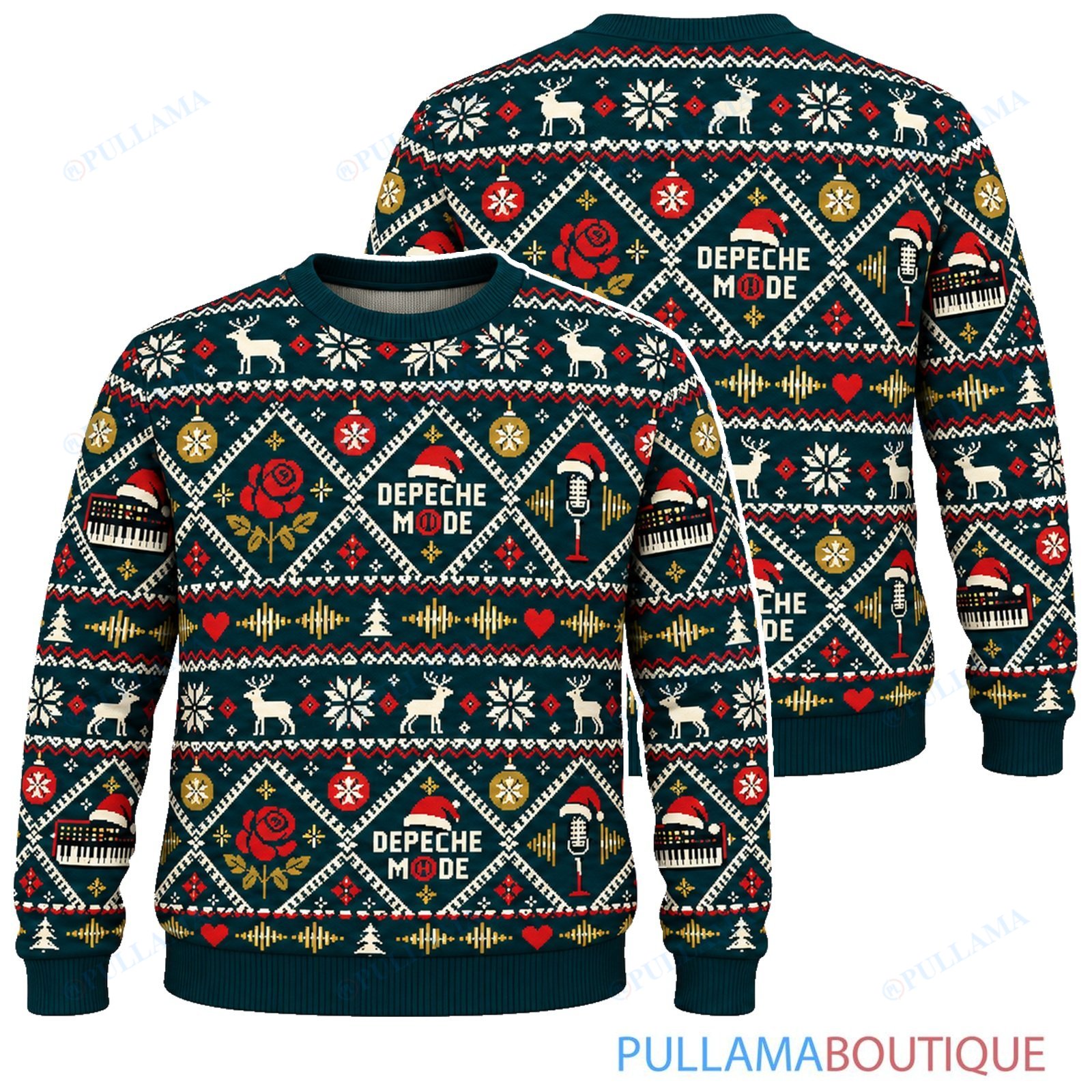 Depeche Mode Nordic Diamonds ugly christmas sweater