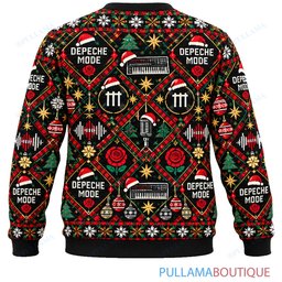 Depeche Mode Tartan ugly christmas sweater