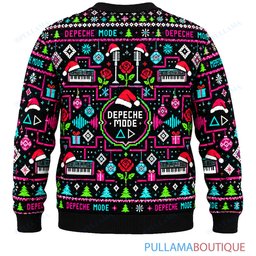 Depeche Mode Neon Arcade ugly christmas sweater