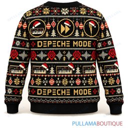 Depeche Mode Black Gold ugly christmas sweater