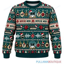 Depeche Mode Snow Globe ugly christmas sweater