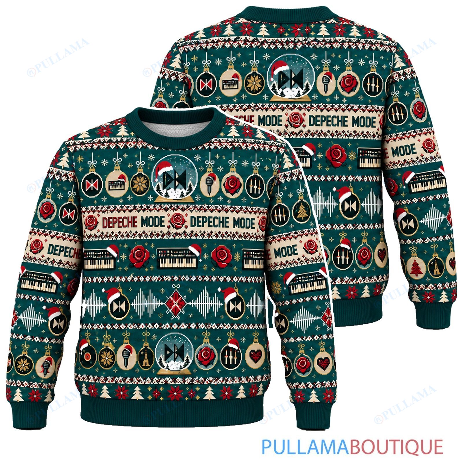 Depeche Mode Snow Globe ugly christmas sweater