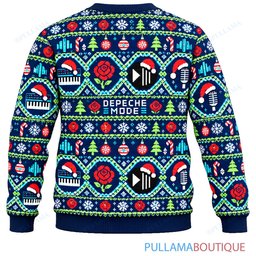 Depeche Mode Festive Ribbons ugly christmas sweater