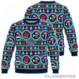 Depeche Mode Festive Ribbons ugly christmas sweater
