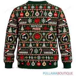 Depeche Mode Festive Maximalist ugly christmas sweater