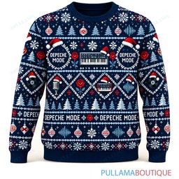 Depeche Mode Midnight Snow ugly christmas sweater