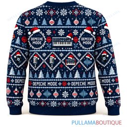 Depeche Mode Midnight Snow ugly christmas sweater