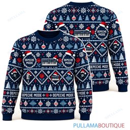 Depeche Mode Midnight Snow ugly christmas sweater