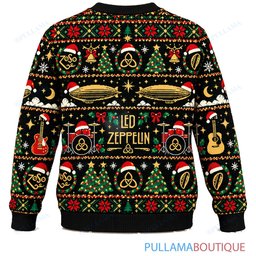 Led Zeppelin Evergreen ugly christmas sweater