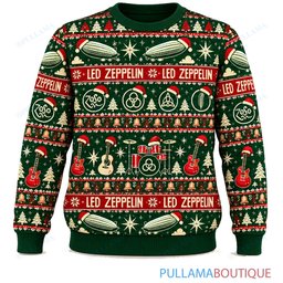 Led Zeppelin Classic Nordic ugly christmas sweater
