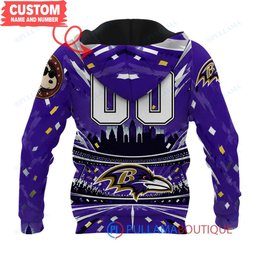Baltimore Ravens Snoopy and Woodstock with Super Bowl Trophy Joe Cool Custom Hoodie