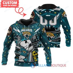 Jacksonville Jaguars Snoopy and Woodstock with Super Bowl Trophy Joe Cool Custom Hoodie