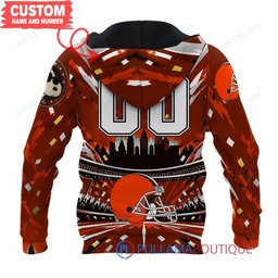 Cleveland Browns Snoopy and Woodstock with Super Bowl Trophy Joe Cool Custom Hoodie