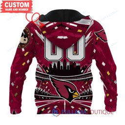 Arizona Cardinals Snoopy and Woodstock with Super Bowl Trophy Joe Cool Custom Hoodie