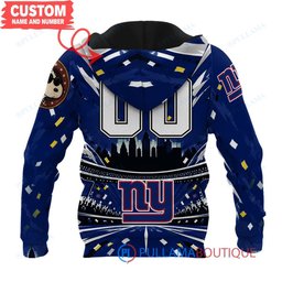 New York Giants Snoopy and Woodstock with Super Bowl Trophy Joe Cool Custom Hoodie