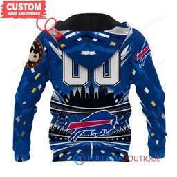 Buffalo Bills Snoopy and Woodstock with Super Bowl Trophy Joe Cool Custom Hoodie