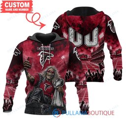 Atlanta Falcons Iron Maiden with Super Bowl Trophy Stadium Poster Custom Hoodie