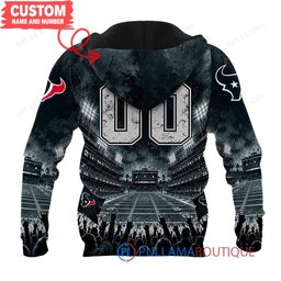 Houston Texans Iron Maiden with Super Bowl Trophy Stadium Poster Custom Hoodie