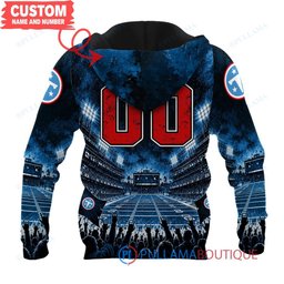 Tennessee Titans Iron Maiden with Super Bowl Trophy Stadium Poster Custom Hoodie