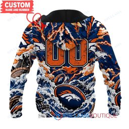 Denver Broncos Luffy One Piece with Super Bowl Trophy Custom Hoodie