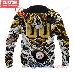 Pittsburgh Steelers Luffy One Piece with Super Bowl Trophy Custom Hoodie