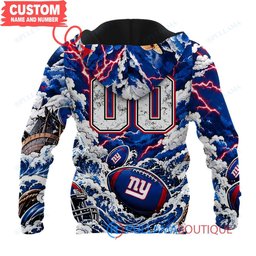 New York Giants Luffy One Piece with Super Bowl Trophy Custom Hoodie