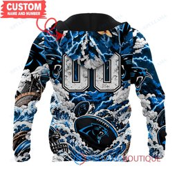 Carolina Panthers Luffy One Piece with Super Bowl Trophy Custom Hoodie