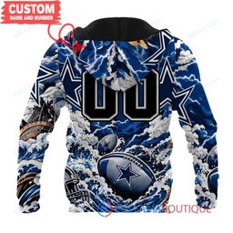 Dallas Cowboys Luffy One Piece with Super Bowl Trophy Custom Hoodie