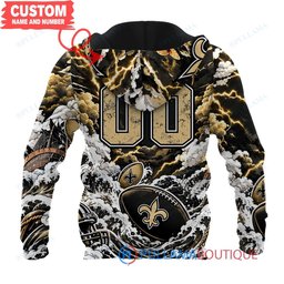 New Orleans Saints Luffy One Piece with Super Bowl Trophy Custom Hoodie