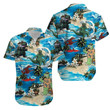 Godzilla Aloha Hawaiian Shirt Colorful Short Sleeve Summer Beach Casual Shirt For Men And Women