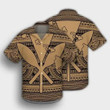 Kanaka Polynesian Tribal Aloha Hawaiian Shirt Colorful Short Sleeve Summer Beach Casual Shirt For Men And Women